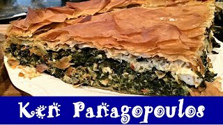 Spanakopita  Greek Spinach Pie Recipe  Σπανακόπιτα [upl. by Notneiuq]