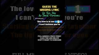 On This Day by David Pomeranz Missing Lyrics Challenge karaoke hd music coversong cover song [upl. by Inavoy]