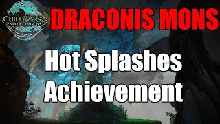 Guild Wars 2  Second Dive  Hot Splashes Achievement Diving Goggles Draconis Mons [upl. by Quint]