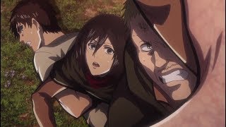 Attack on Titan Hannes death Season 2 Episode 12 Sub HD [upl. by Isacco]