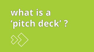 what is a pitch deck [upl. by Soane]