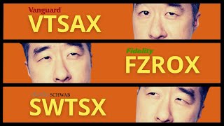 VTSAX vs SWTSX vs FZROX  Total Market Index Standoff [upl. by Eshman465]