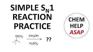 simple SN1 reaction practice [upl. by Enelav]