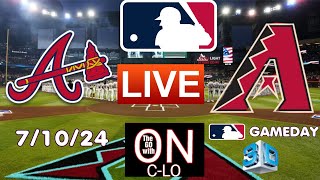 🔴Atlanta Braves Vs Arizona Diamondbacks Live MLB Baseball Play by Play 3D Presentation amp more [upl. by Ecnahoy]