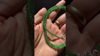 Emerald or tsavorite green garnet granata smaragd tsavorite tsavoritegarnet greengarnet fy [upl. by Buyer]