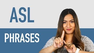 20 Basic Sign Language Phrases for Beginners  ASL [upl. by Izmar695]