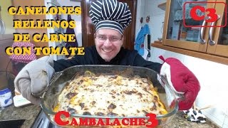 CANELONES RELLENOS DE CARNE TU MEJOR RECETA [upl. by Edorej]