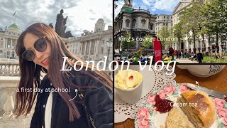 【イギリス留学VLOG】キングスカレッジロンドンに留学します✈️ 🇬🇧ついに渡英の日。出発から学校初日まで。 [upl. by Akessej]