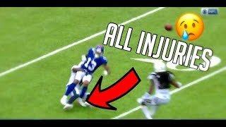 All Of Odell Beckham Jrs Injuries Emotional [upl. by Beauvais]