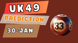 Win UK49 Today 30JAN  IT ENDS [upl. by Neirda]