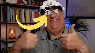 Dilzekui Headband Magnifying Glass with Light review [upl. by Richy]