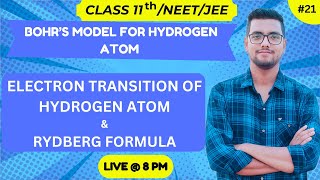 Atomic structure Emission spectrum Of Hydrogen atom amp Rydberg formula L  21 11Th JEE  NEET [upl. by Jeraldine]