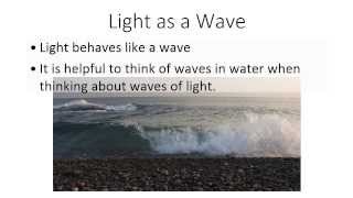 Grade 10 Optics Lesson 1  Light as Waves [upl. by Ennaehr]