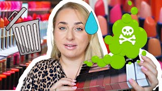 WYRZUCAM 90 SZMINEK 🗑️ MAC HUDA BEAUTY FENTY Wielkie porządki [upl. by Bikales]