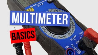 How to Use a Multimeter for Beginners A Easy Tutorial Test for Voltage Current amp Resistance [upl. by Cornell]