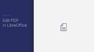 How to Edit PDF in LibreOffice [upl. by Campney]