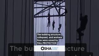 Fall Protection  Safety Harness helps  Building  Construction  Safety  EHS Training  OSHA 30 [upl. by Ellimak]