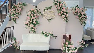 DIY  Floral panel backdrop DIY Chiara Floral Backdrop [upl. by Collete]