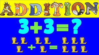 Addition 110 by 3 with Alphabetimals  Math Add by 3 Table with Animals  Count by Three with Fun [upl. by Whitman223]