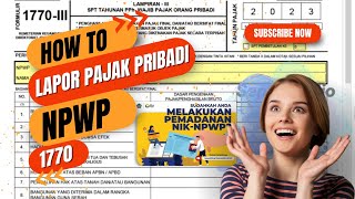 Cara isi SPT 1770 ONLINE E FORM Tahun 2024 [upl. by Rosenstein]