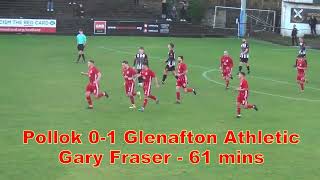 Pollok v Glenafton Athletic  13th January 2024  Red Card and Goals [upl. by Attegroeg]