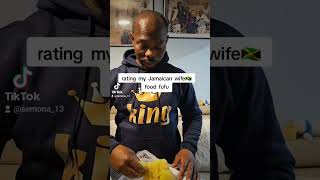 Rating my Jamaican wife fufu shortvideo Nigerianfoot wife husband [upl. by Ciryl]