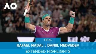 Rafael Nadal v Daniil Medvedev Extended Highlights Final  Australian Open 2022 [upl. by Siurad]