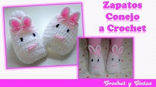 Zapatos de conejo tejidos a crochet [upl. by Maclay215]