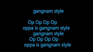 PSY  gangnam style Lyrics English [upl. by Anasxor]