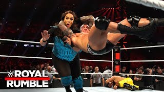 Randy Orton RKOs Nia Jax after she dominates the Mens Royal Rumble Match Royal Rumble 2019 [upl. by Noneek]