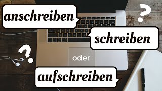 anschreiben  schreiben an Was ist der Unterschied [upl. by Uzziel]