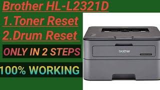 how to reset brother hll2321d l all PRINTING PROBLEM SOLVED [upl. by Oramlub]