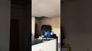 Fizemos o rebaixamento de drywall 🏠😱 drywall dicas diariodereforma foryou obra [upl. by Ainar]