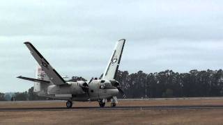 Navy C1 Trader taxiing [upl. by Ilario]