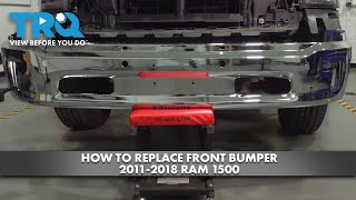 How to Replace Front Bumper 20112018 Dodge Ram 1500 [upl. by Angid793]