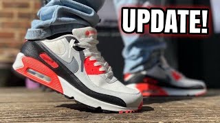 UPDATE After WEARING Nike Air Max 90 GORETEX INFRARED for months [upl. by Aineval941]