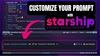 Ultimate Starship Shell Prompt Setup From Scratch [upl. by Atteyek]