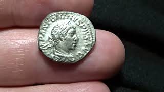 Elagabalus denarius RIC 56 [upl. by Bartolemo]