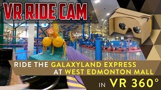 Galaxyland Express Ride Cam in VR 360  Best Edmonton Mall [upl. by Gem781]