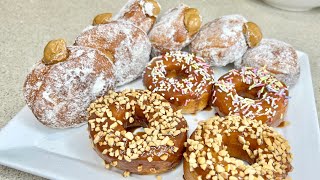 Homemade NoEggs Doughnuts or Donuts  Caramel Doughnuts  Yema Doughnuts  Pangkabuhayan Recipe [upl. by Llednov]