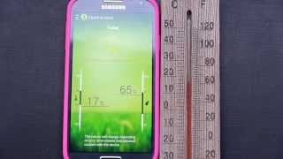 App Thermometer no internet Android SHealth Samsung Galaxy S4 temperature and humidity sensor [upl. by Josh]