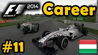 F1 2014 Career Mode Part 11 Hungarian Grand Prix Legend AI [upl. by Jemie]