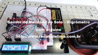 Sensor de Umidade do Solo  HigrÃ´metro com arduino [upl. by Demona]