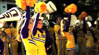 LSU Cheerleading  College Nationals Hype 20132014 [upl. by Yralih417]