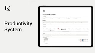 The Ultimate Notion Productivity System Template [upl. by Henriha]