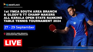 Day 3  Table 3  1st EXITO All Kerala Open State Ranking Prize Money Table Tennis Tournament 2024 [upl. by Herrick]