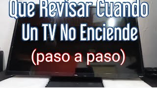 Diagnóstico paso a paso Para Principiantes  TV TCL no Enciende [upl. by Eiggam806]