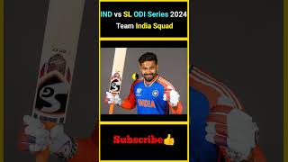 IND vs SL ODI Series 2024 Team India Squad  factsmaavalite indvssl odiseries teamindia [upl. by Tayib]