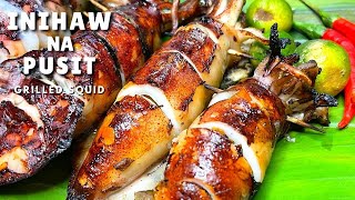 EASY TO MAKE INIHAW NA PUSIT GRILLED STUFFED SQUIDS [upl. by Ivens]