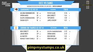 Goring on Thames CC 1st XI v Sandhurst CC 1st XI [upl. by Abraham292]